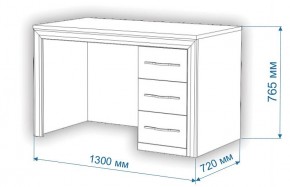 Стол компьютерный Нобиле СтЯ130+НСт130Д в Асбесте - asbest.mebel24.online | фото 3