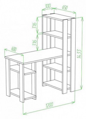 Стол компьютерный Slim СТН-145/120 в Асбесте - asbest.mebel24.online | фото 2