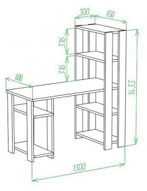 Стол компьютерный Slim СТН-145/130 в Асбесте - asbest.mebel24.online | фото 3