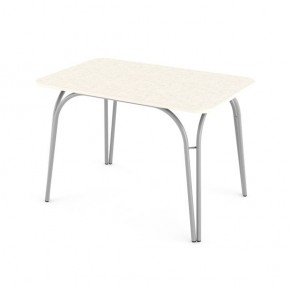 Стол кухонный Аркада пластик семолина бежевая В1 белый в Асбесте - asbest.mebel24.online | фото 4