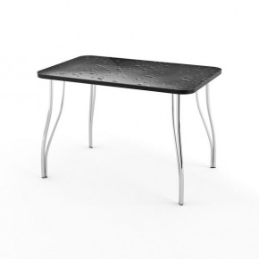 Стол кухонный Волна фотопечать плита P-416 В1 коричневый в Асбесте - asbest.mebel24.online | фото