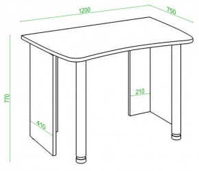 Стол офисный Домино Lite СКЛ-Софт120 в Асбесте - asbest.mebel24.online | фото 2