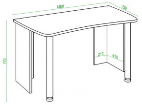 Стол офисный Домино lite СКЛ-Софт140 в Асбесте - asbest.mebel24.online | фото 2