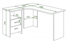 Стол письменный Домино Lite СКЛ-Угл 130 в Асбесте - asbest.mebel24.online | фото 2