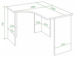 Стол письменный Домино Lite СКЛ-Угл120 в Асбесте - asbest.mebel24.online | фото 4