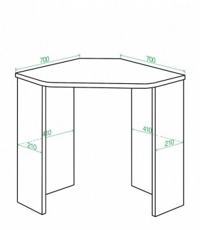 Стол письменный Домино Lite СКЛ-Угл70 в Асбесте - asbest.mebel24.online | фото 2