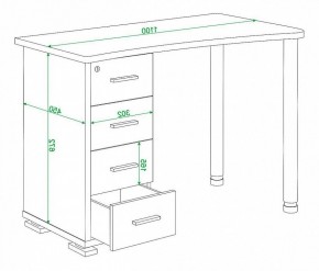 Стол письменный Домино нельсон СКМ-50 в Асбесте - asbest.mebel24.online | фото 5