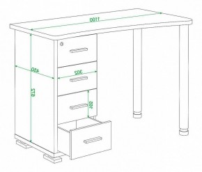 Стол письменный Домино нельсон СКМ-50 в Асбесте - asbest.mebel24.online | фото 5