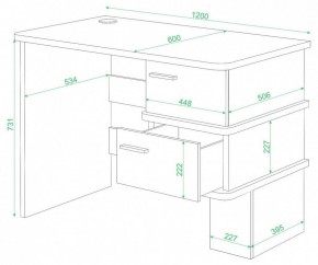 Стол письменный Домино СД-15 С в Асбесте - asbest.mebel24.online | фото 2