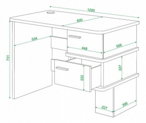 Стол письменный Домино СД-15С в Асбесте - asbest.mebel24.online | фото 4