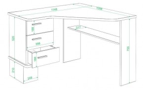 Стол письменный Домино СД-45С в Асбесте - asbest.mebel24.online | фото 2