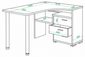 Стол письменный Домино СР-132С-140 в Асбесте - asbest.mebel24.online | фото 2