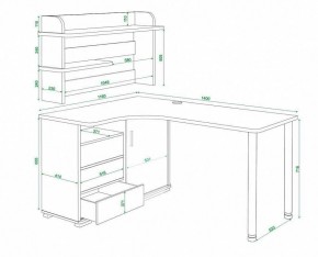 Стол письменный Домино СР-145СМ в Асбесте - asbest.mebel24.online | фото 5