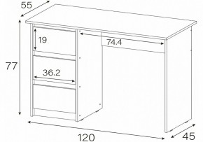 Стол письменный Идена в Асбесте - asbest.mebel24.online | фото 4