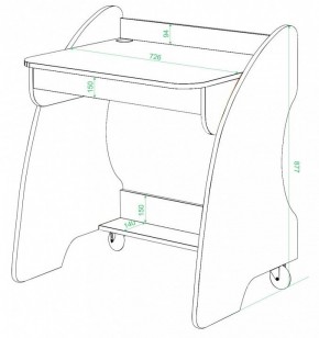 Стол письменный СК-13 в Асбесте - asbest.mebel24.online | фото 2