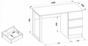 Стол письменный СПм-205 в Асбесте - asbest.mebel24.online | фото 4