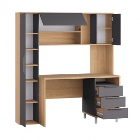 Стол рабочий 12.95 N Комфорт (Дуб сонома, Темно - серый U2601) в Асбесте - asbest.mebel24.online | фото 2