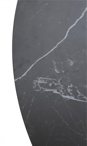 Стол TERNI 120 MATT BLACK MARBLE SOLID CERAMIC Черный мрамор матовый, керамика /Черн.каркас, ®DISAUR в Асбесте - asbest.mebel24.online | фото 9