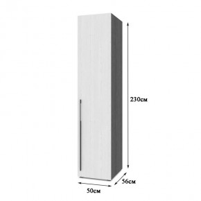 СТОУН С11 Шкаф-пенал (дуб серый) в Асбесте - asbest.mebel24.online | фото 2