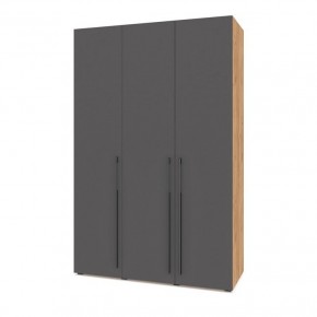 СТОУН С31 Шкаф 3-х створчатый (дуб золотой/графит) в Асбесте - asbest.mebel24.online | фото