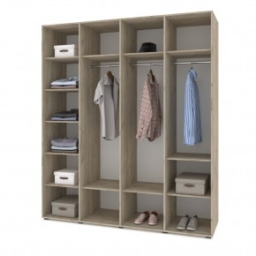 СТОУН С41 Шкаф 4-х створчатый (дуб золотой/графит) в Асбесте - asbest.mebel24.online | фото 3
