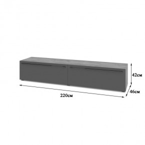 СТОУН С72 Тумба ТВ (золотой дуб/графит) в Асбесте - asbest.mebel24.online | фото 2