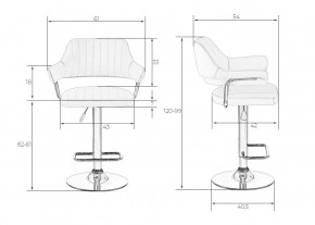 Стул барный DOBRIN CHARLY, черный велюр (MJ9-101) в Асбесте - asbest.mebel24.online | фото 9