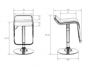 Стул барный DOBRIN CRACK, красный в Асбесте - asbest.mebel24.online | фото 2