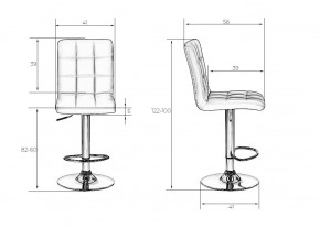 Стул барный DOBRIN KRUGER, чёрный в Асбесте - asbest.mebel24.online | фото 8