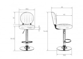 Стул барный DOBRIN MOLLY, чёрный в Асбесте - asbest.mebel24.online | фото 7