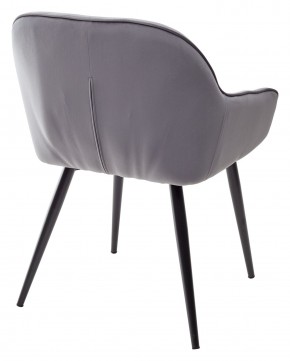 Стул BREEZE BLUVEL-14 GREY, велюр / черный каркас М-City в Асбесте - asbest.mebel24.online | фото 2
