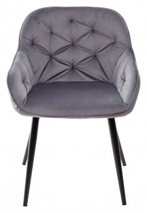 Стул BREEZE BLUVEL-14 GREY, велюр / черный каркас М-City в Асбесте - asbest.mebel24.online | фото 5