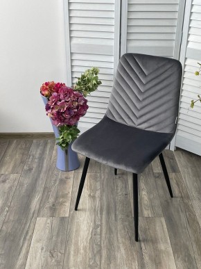 Стул DUKE BLUVEL-14 GREY, велюр / черный каркас М-City в Асбесте - asbest.mebel24.online | фото 5