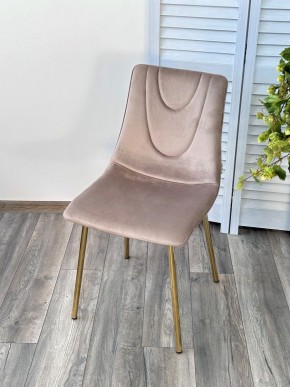 Стул ELLI BLUVEL-40 Бежевый, велюр / золотой каркас М-City в Асбесте - asbest.mebel24.online | фото 3