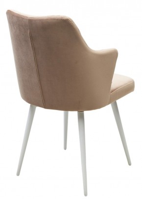 Стул HERMAN 360 град. БЕЖЕВЫЙ #5, велюр / белый каркас М-City в Асбесте - asbest.mebel24.online | фото 7