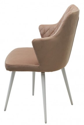 Стул HERMAN 360 град. БЕЖЕВЫЙ #5, велюр / белый каркас М-City в Асбесте - asbest.mebel24.online | фото 8