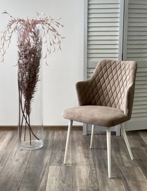 Стул HERMAN 360 град. ЛАТТЕ #25, велюр / белый каркас М-City в Асбесте - asbest.mebel24.online | фото 2