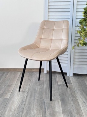 Стул MIAMI G062-03 светлый беж, велюр / черный каркас М-City в Асбесте - asbest.mebel24.online | фото 4