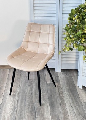 Стул MIAMI G062-03 светлый беж, велюр / черный каркас М-City в Асбесте - asbest.mebel24.online | фото 5