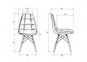 Стул обеденный DOBRIN BENNET, ножки светлый бук, коричневый в Асбесте - asbest.mebel24.online | фото 8