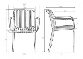 Стул обеденный DOBRIN WALTER ARM, черный (B-03) в Асбесте - asbest.mebel24.online | фото 7