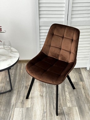 Стул ONION G062-10 шоколадный, велюр/ черный каркас М-City в Асбесте - asbest.mebel24.online | фото 2