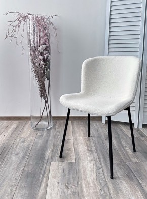 Стул RIYA UF992-01 Белый, teddy / черный каркас М-City в Асбесте - asbest.mebel24.online | фото 3