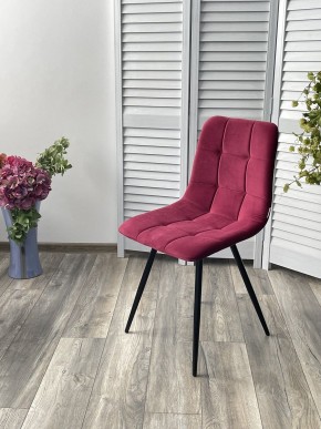Стул UNO 25 ВИННЫЙ #16, велюр / ЧЕРНЫЙ, М-City в Асбесте - asbest.mebel24.online | фото 2