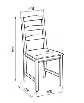 Стул Вествик, массив сосны, цвет белый в Асбесте - asbest.mebel24.online | фото 3