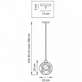 Светильник на штанге Lightstar Gabbia 732417 в Асбесте - asbest.mebel24.online | фото 2