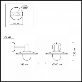 Светильник на штанге Odeon Light Furcadia 4833/1W в Асбесте - asbest.mebel24.online | фото 3