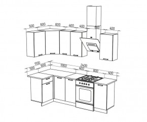 ТЕХНО Кухонный гарнитур угловой 1,8х1,1 м Компоновка №6 в Асбесте - asbest.mebel24.online | фото 6