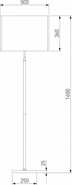 Торшер Eurosvet Notturno 01163/1 латунь в Асбесте - asbest.mebel24.online | фото 2