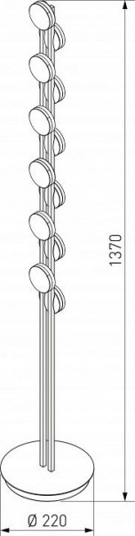 Торшер Eurosvet Tapioca 90332/12 черный в Асбесте - asbest.mebel24.online | фото 4